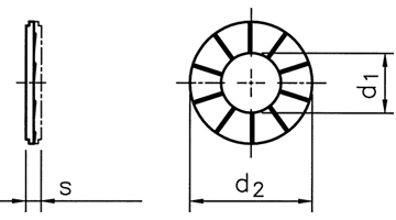 双叠自锁垫圈 Dual-stacked self-locking w