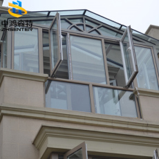 中鸿森特钢结构玻璃顶阳光房露台隔热保温别