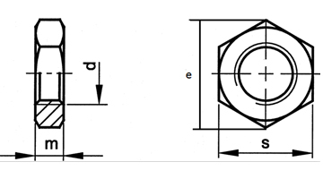 六角薄螺母 Hexagon nuts