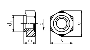 焊接六方螺母 Hexagon weld nuts