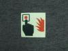 夜光红色警示标牌消防标示类指示牌发光标牌
