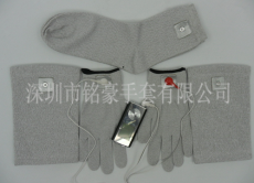 针织导电手套 银纤维电极手套 银纤维手套