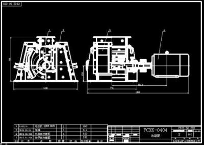 PCXK无堵塞细碎锤式破碎机图纸/滚筒筛砂机