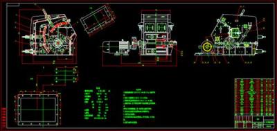 PF1010三腔反击式破碎机图纸细沙回收机图纸