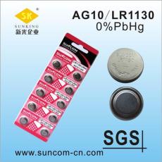 新光AG10-LR1130无汞环保电池