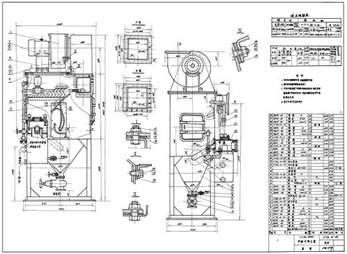 低压文丘里除尘器ccj湿式冲激式除尘器图纸