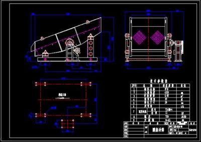 回转筛 YA单层圆振动筛图纸