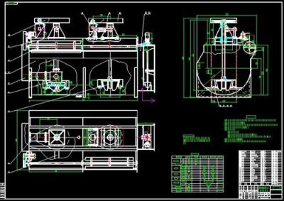 XCF/KYF自吸式直流 充气机械搅拌浮选机图纸