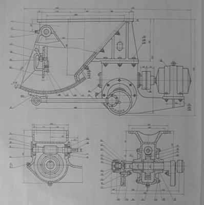 槽式给矿机 摆式给矿机图纸