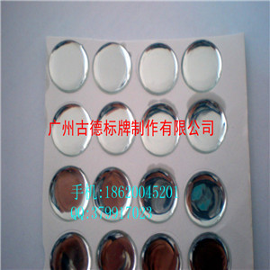 广州古德标牌制造有限公司供应水晶滴胶标贴