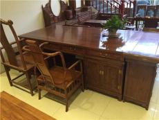 古典实木家具 非洲黄花梨 书柜 茶桌 办公桌