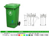 东营垃圾桶 环卫塑料垃圾桶 240L挂车