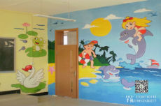 学校墙体彩绘 扬州学校墙体彩绘