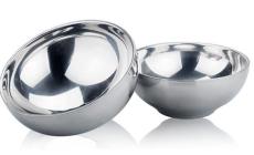不锈钢亮光碗 双层不锈钢碗 华励不锈钢
